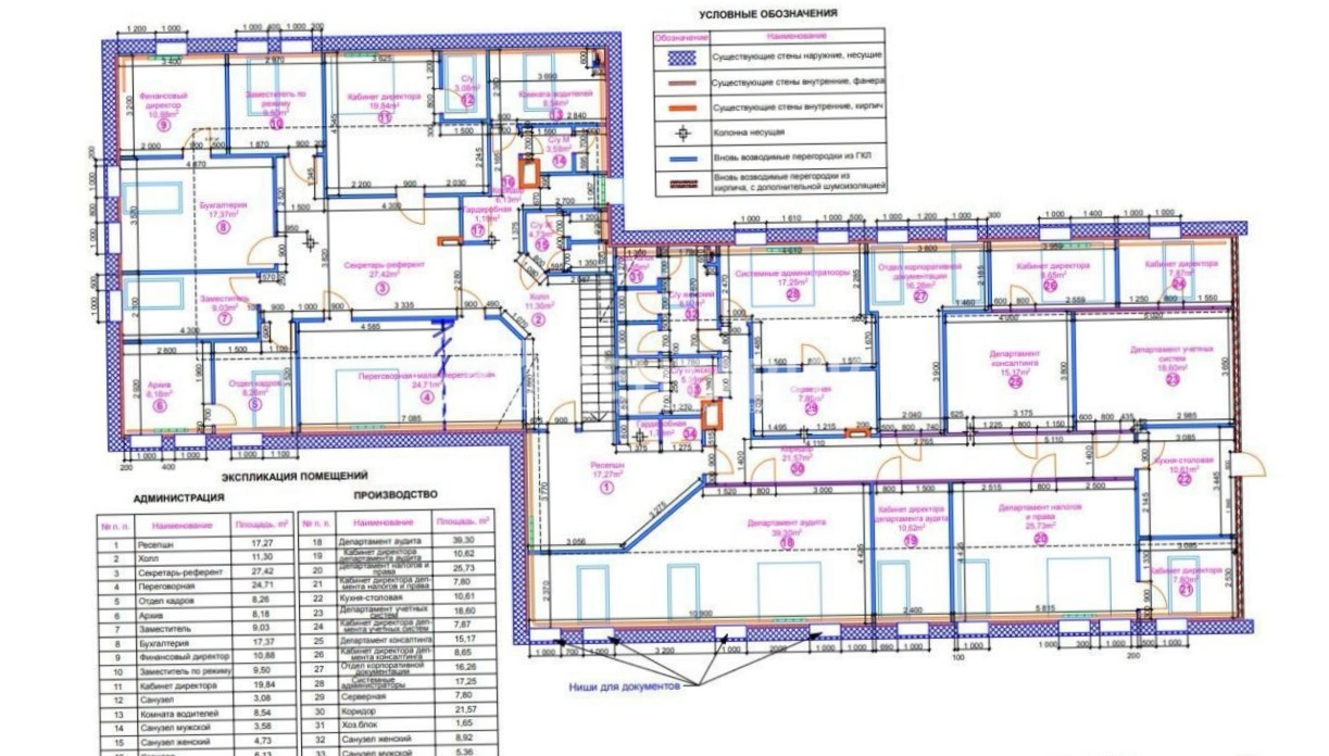 Офис Космонавтов 18к2 площадью 405.7 квадратных метров
