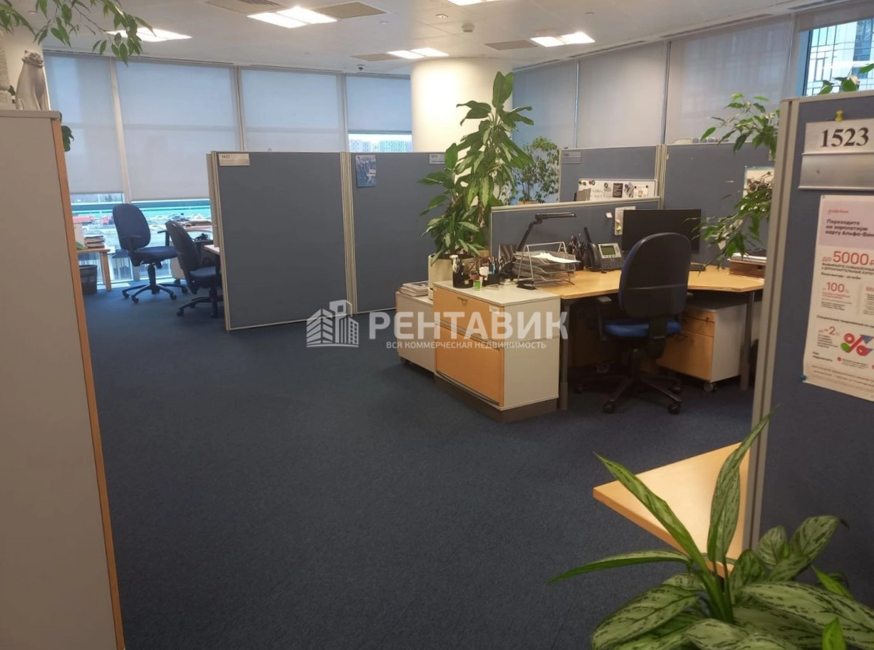 Офис Башня на Набережной, блок B площадью 1253 квадратных метров