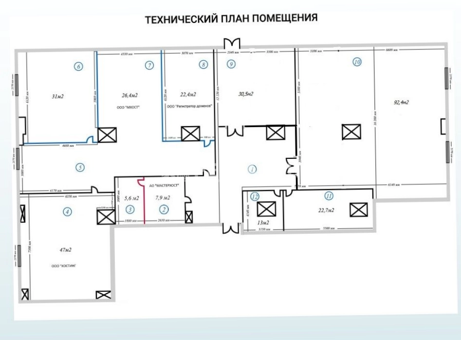 Офис Южный порт, корпус 20Ас4 площадью 440 квадратных метров