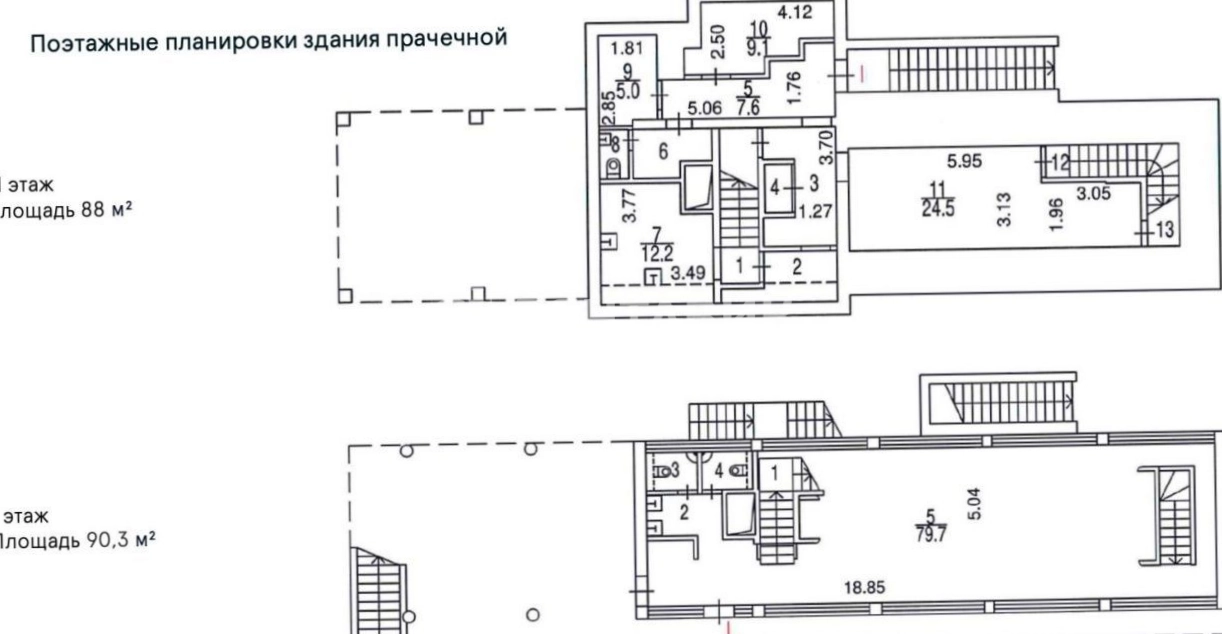 Здание целиком Прачечная Наркомфина площадью 507.5 квадратных метров