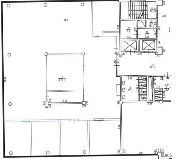 Офис Victory Park Plaza / Виктори Парк Плаза площадью 475 квадратных метров