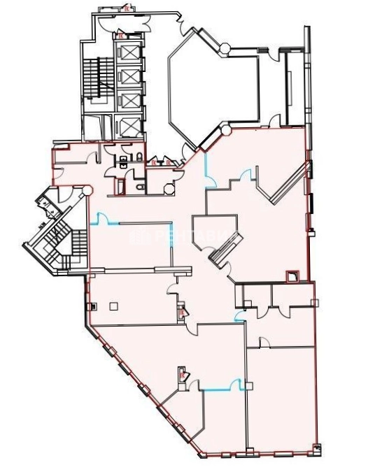 Офис Riverside Towers, строение 1 площадью 458 квадратных метров
