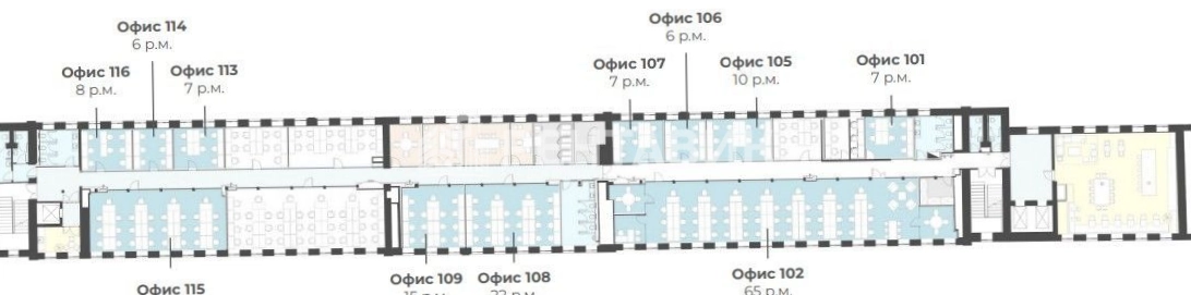 Офис Савин площадью 255 квадратных метров