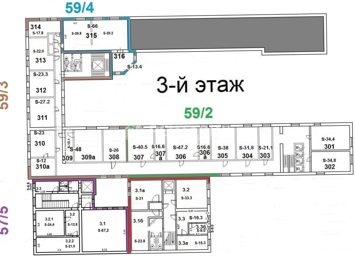 Здание целиком Лесная 59с2 площадью 5173 квадратных метров