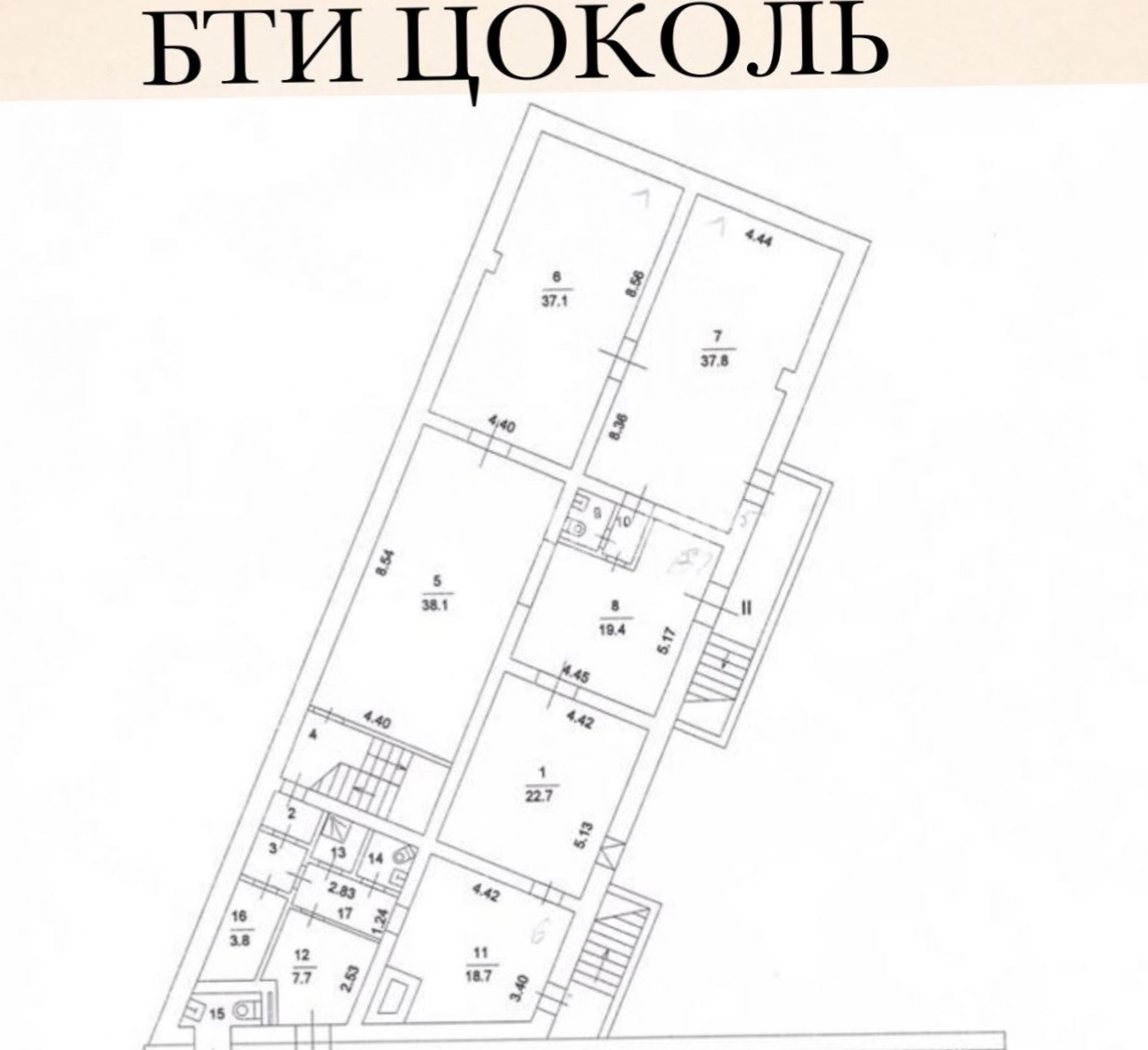 Здание целиком Малая Семёновская 6 площадью 1375 квадратных метров