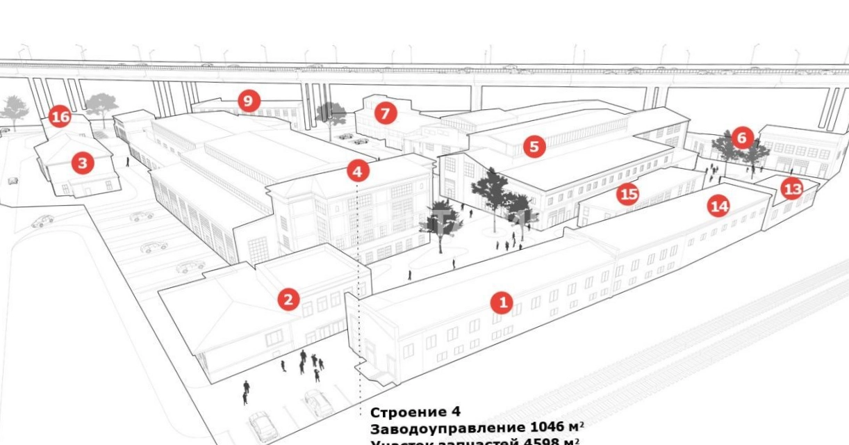 Помещение свободного назначения Красный Путь площадью 2000 квадратных метров