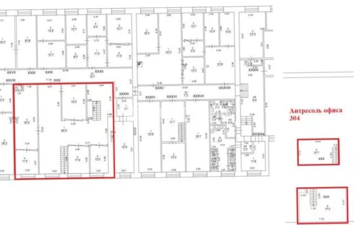 Офис Рябовская мануфактура, строение 3 площадью 236.4 квадратных метров