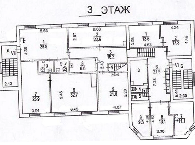 Здание целиком Троицкая 7с4 площадью 1260 квадратных метров