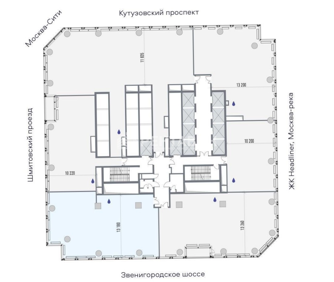 Офис ICITY - АйСити площадью 581.2 квадратных метров