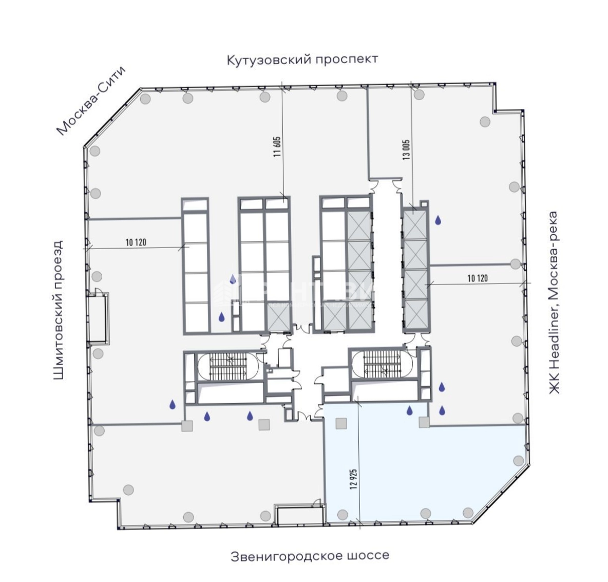 Офис ICITY - АйСити площадью 581.2 квадратных метров