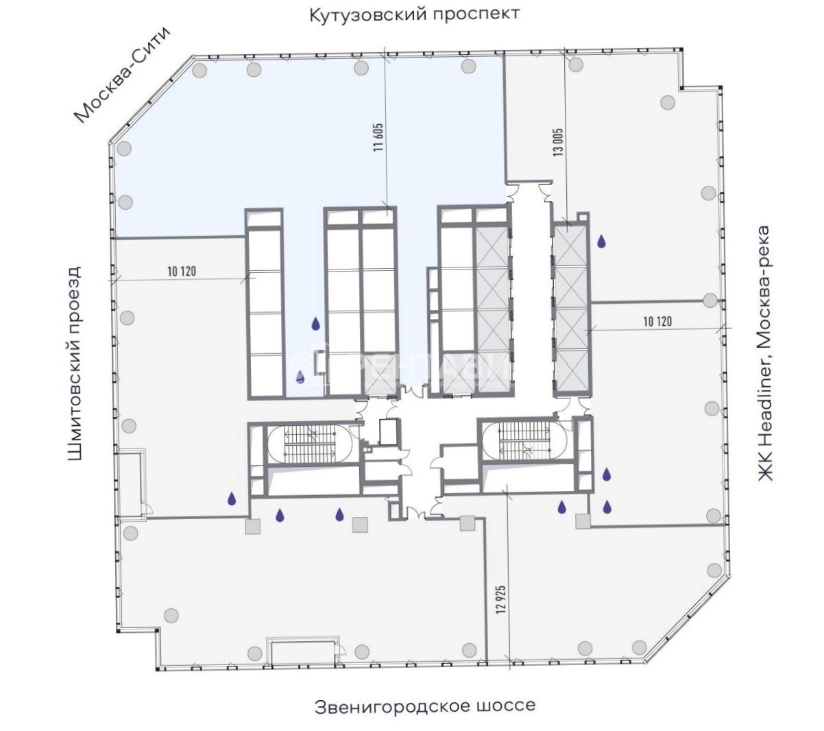 Офис ICITY - АйСити площадью 438 квадратных метров