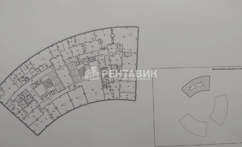 Офис Лотос, корпус А площадью 1285 квадратных метров