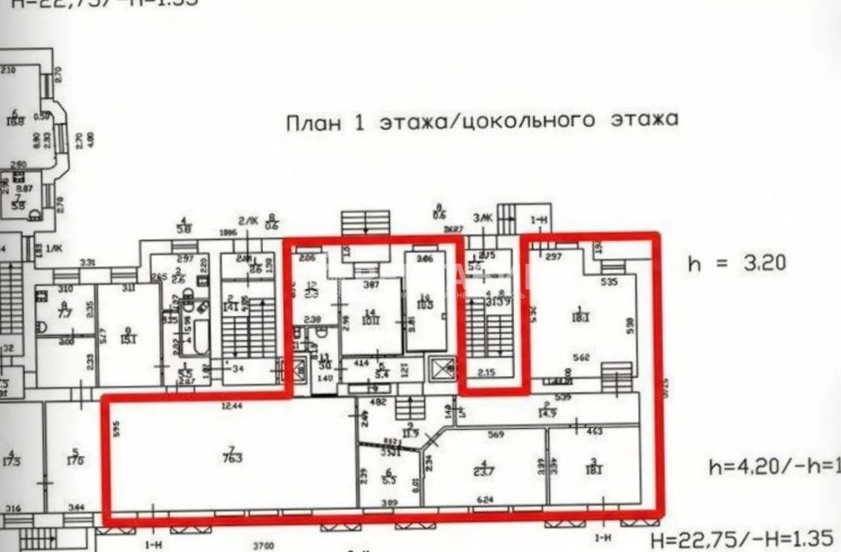 Помещение свободного назначения Тамбовская, 3-5 площадью 224 квадратных метров