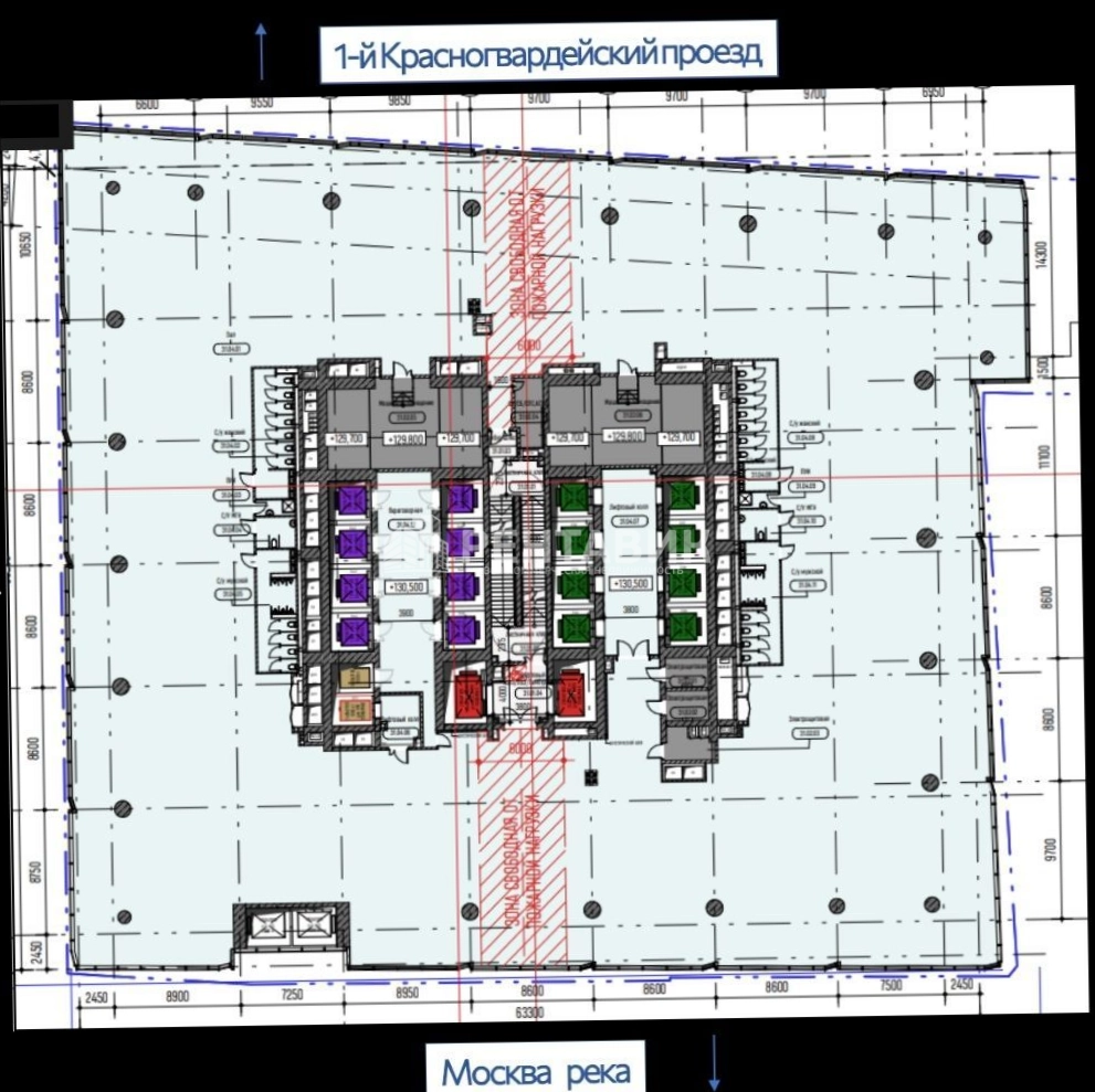 Офис Sezar Tower - Сезар Тауэр площадью 11679.6 квадратных метров