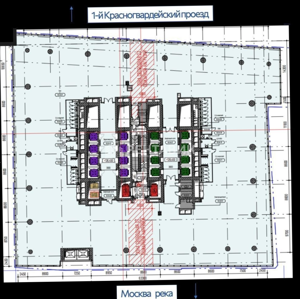 Офис Sezar Tower - Сезар Тауэр площадью 14713 квадратных метров