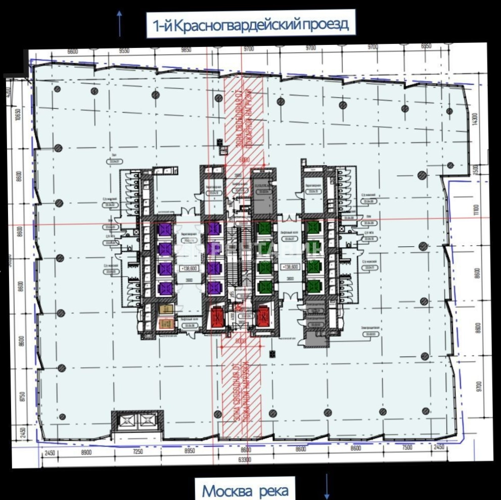Офис Sezar Tower - Сезар Тауэр площадью 14713 квадратных метров