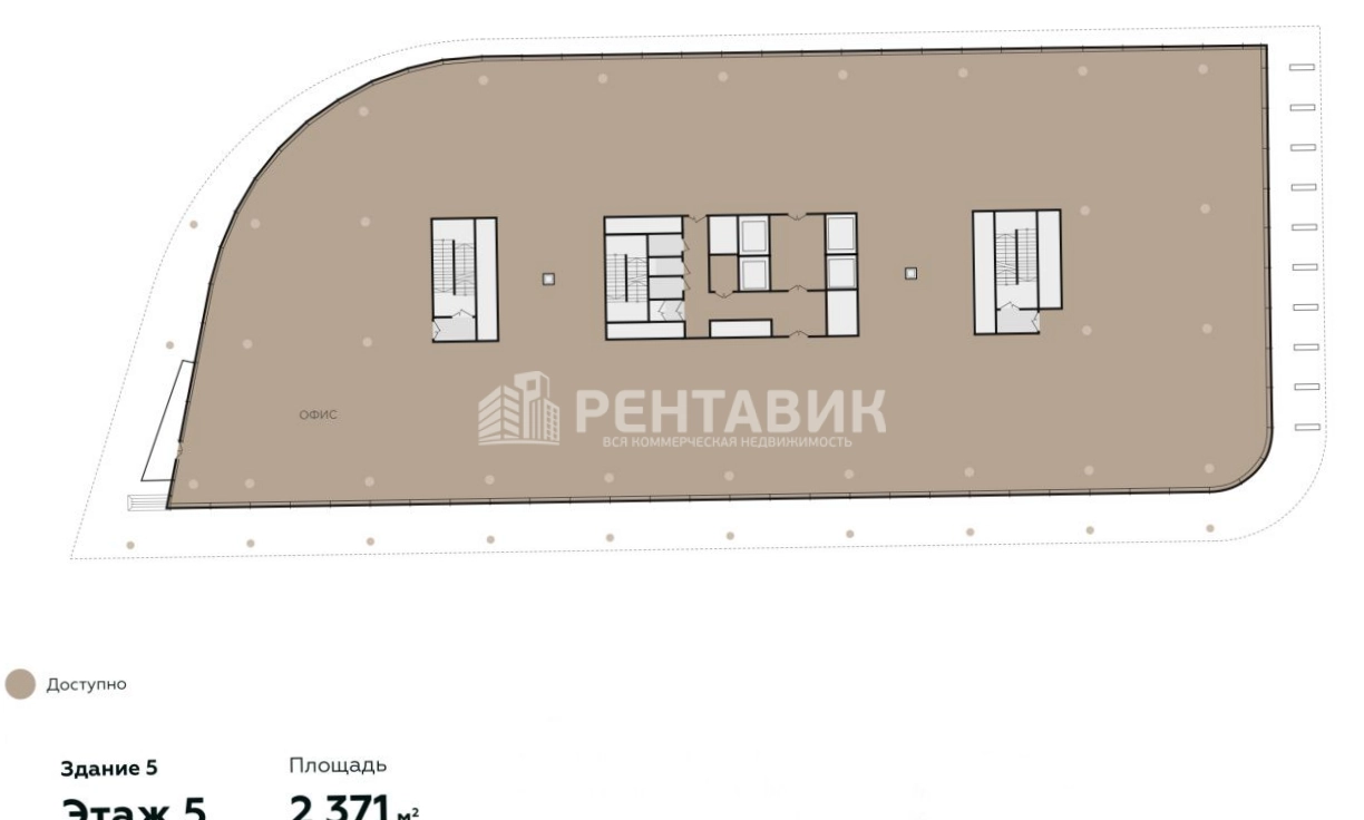 Офис Сколково Парк, корпус 5 площадью 9484 квадратных метров