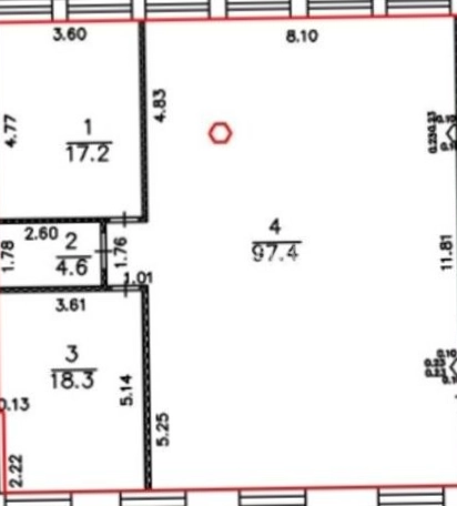 Офис Рябовская мануфактура, строение 4 площадью 137 квадратных метров