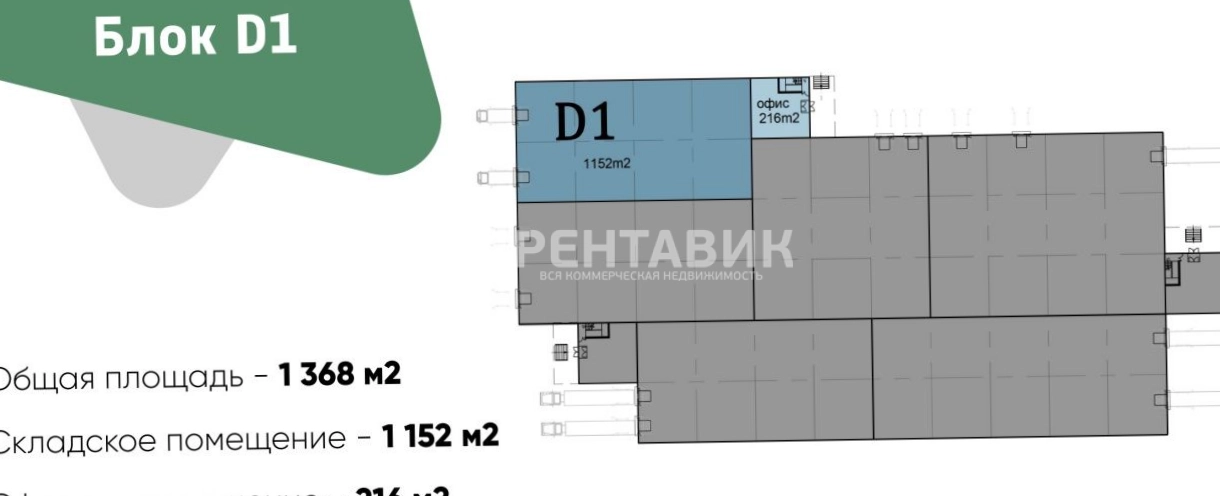 Склад Пятницкое, 7 площадью 6191 квадратных метров
