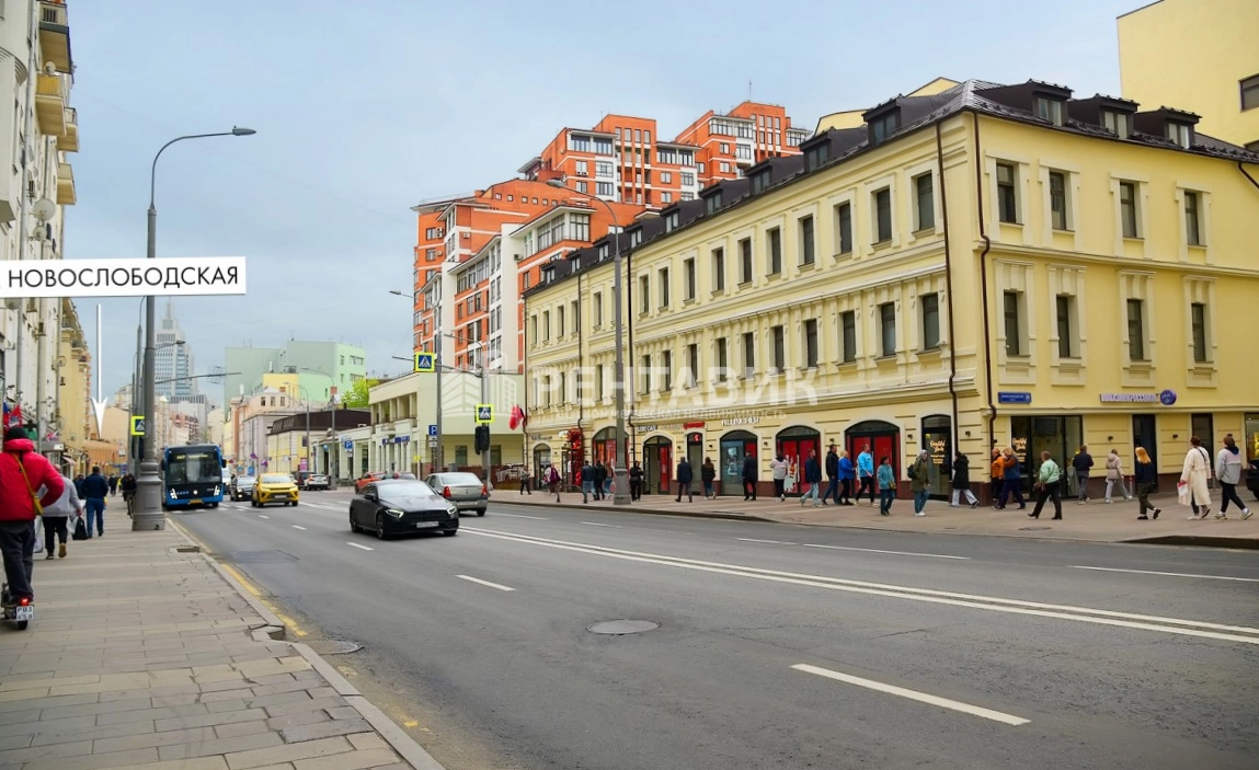 фасад дома, здание по адресу г Москва, ул Новослободская, д 19 стр 1