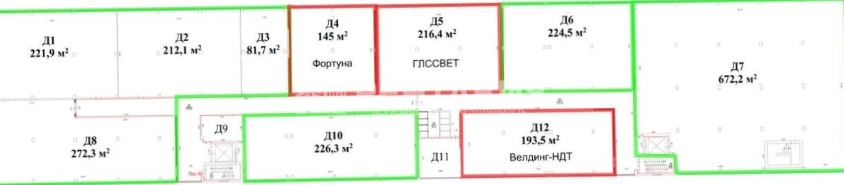 Торговая площадь Рабочая, 91с4 площадью 672.2 квадратных метров