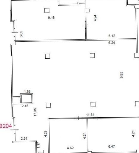 Офис Верейская Плаза III площадью 277 квадратных метров