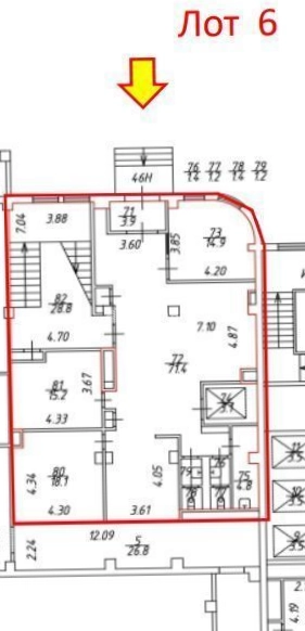 Офис Новочерёмушкинская, 71-32 площадью 416 квадратных метров