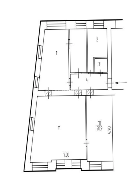 Офис Котельническая, 25с1 площадью 214 квадратных метров