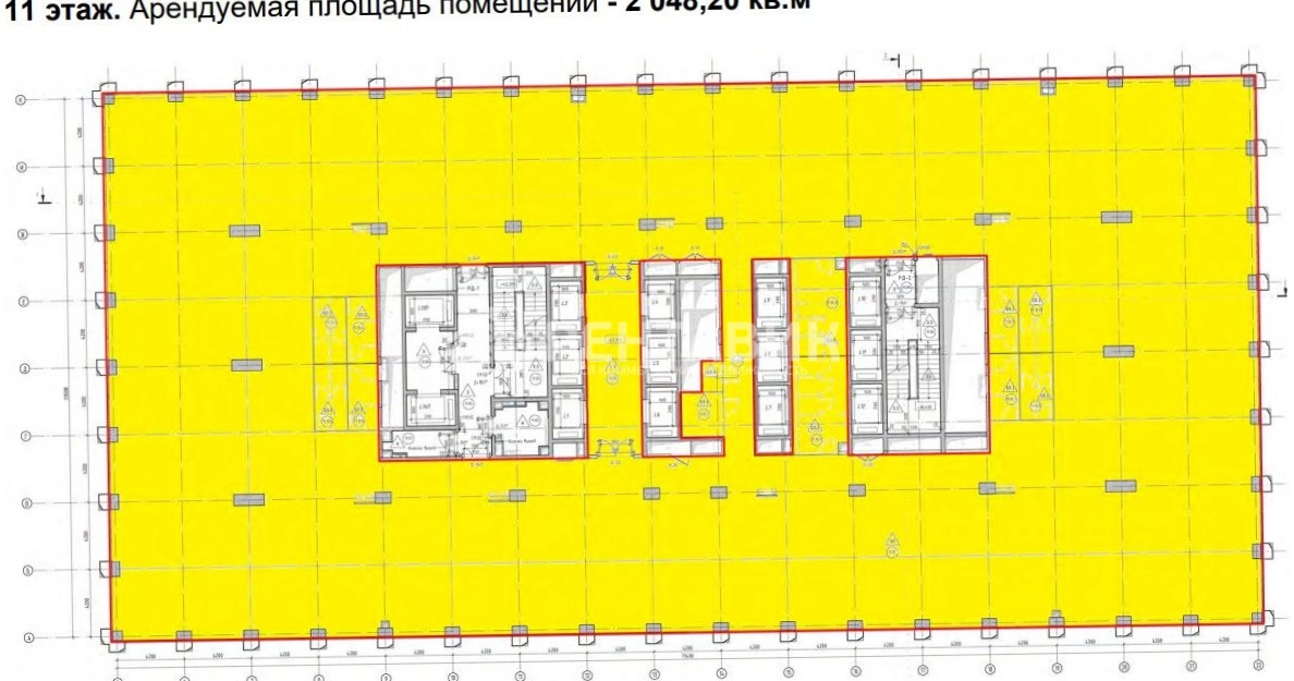 Офис STONE Towers / Стоун Тауэрс площадью 6156.98 квадратных метров