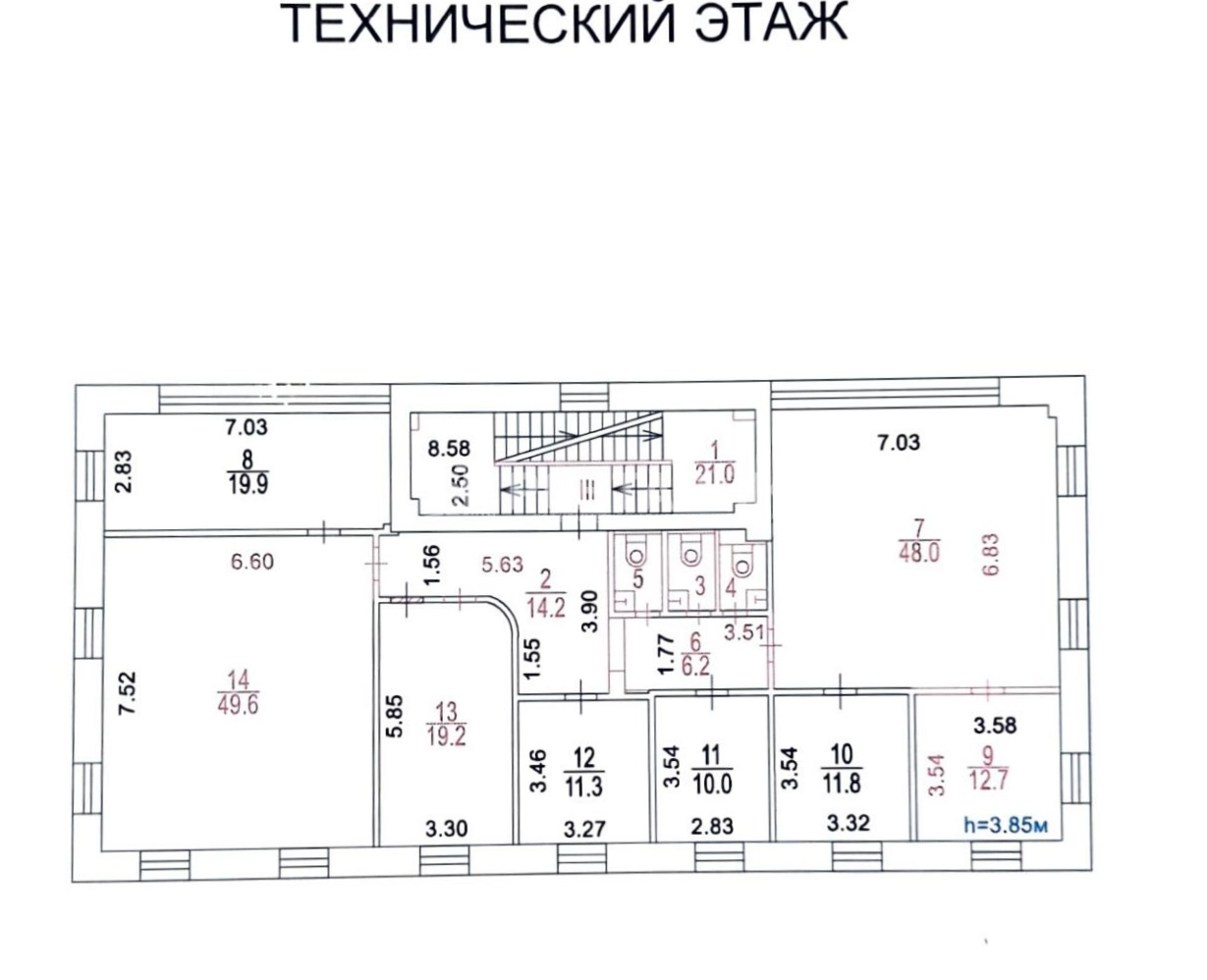 Здание целиком Академика Туполева, 15к17 площадью 969 квадратных метров