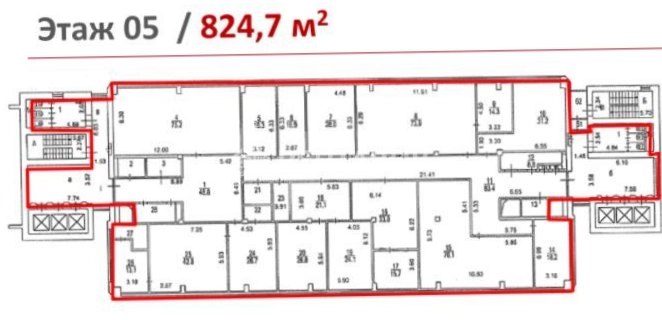 Офис Пресненский, 14 площадью 1265.6 квадратных метров