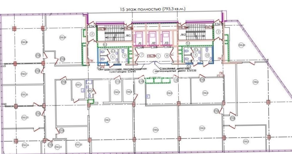 Офис Пулково Стар площадью 1136 квадратных метров