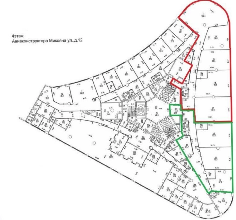 Офис Линкор площадью 373.4 квадратных метров