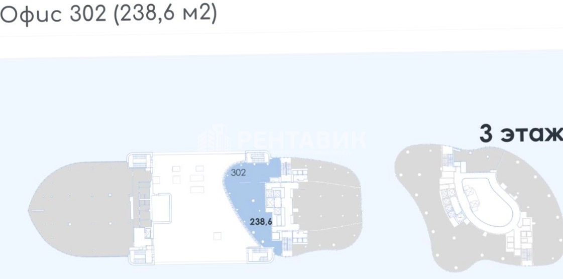 Офис Морская Столица площадью 1090 квадратных метров