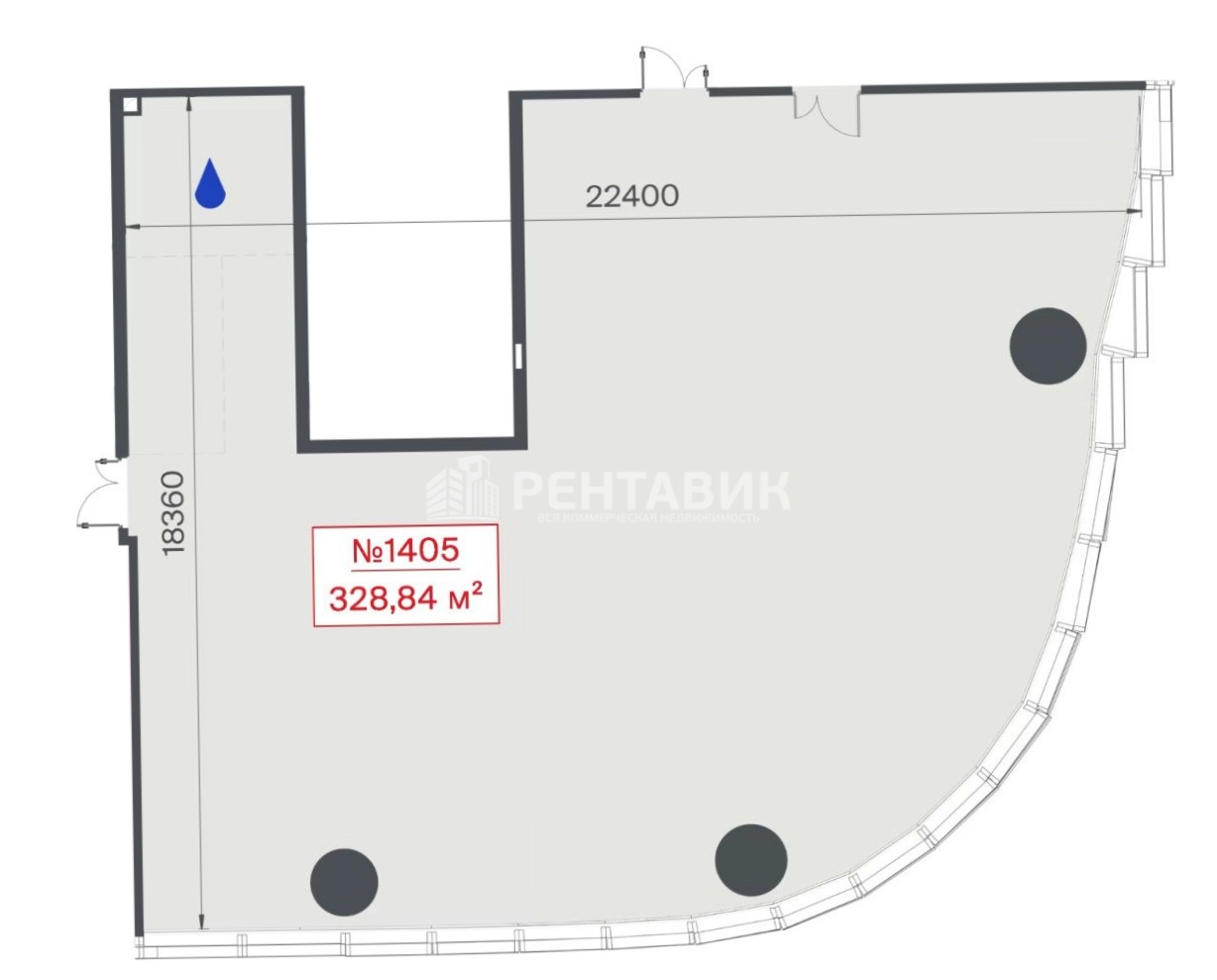 Офис TOP Tower площадью 660.4 квадратных метров