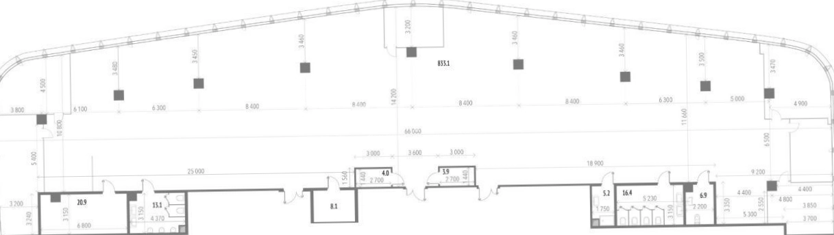 Офис Upside Kuntsevo / Апсайд Кунцево площадью 2756 квадратных метров