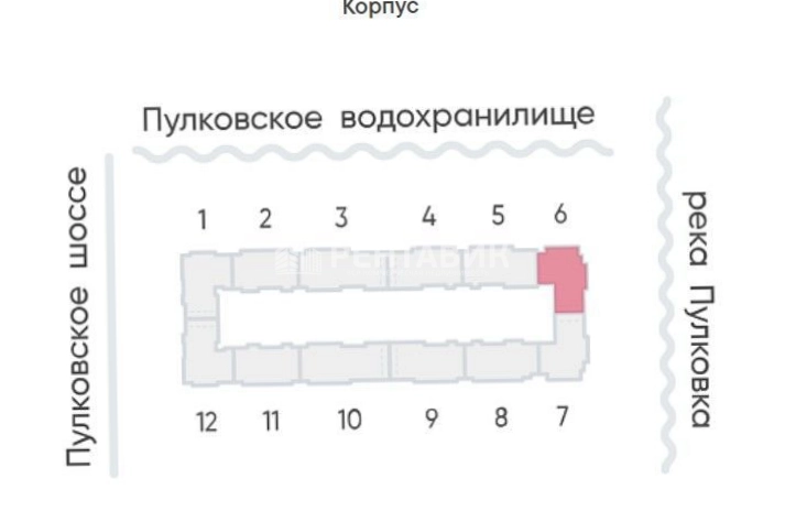 Помещение свободного назначения Пулково Лейк площадью 73 квадратных метров
