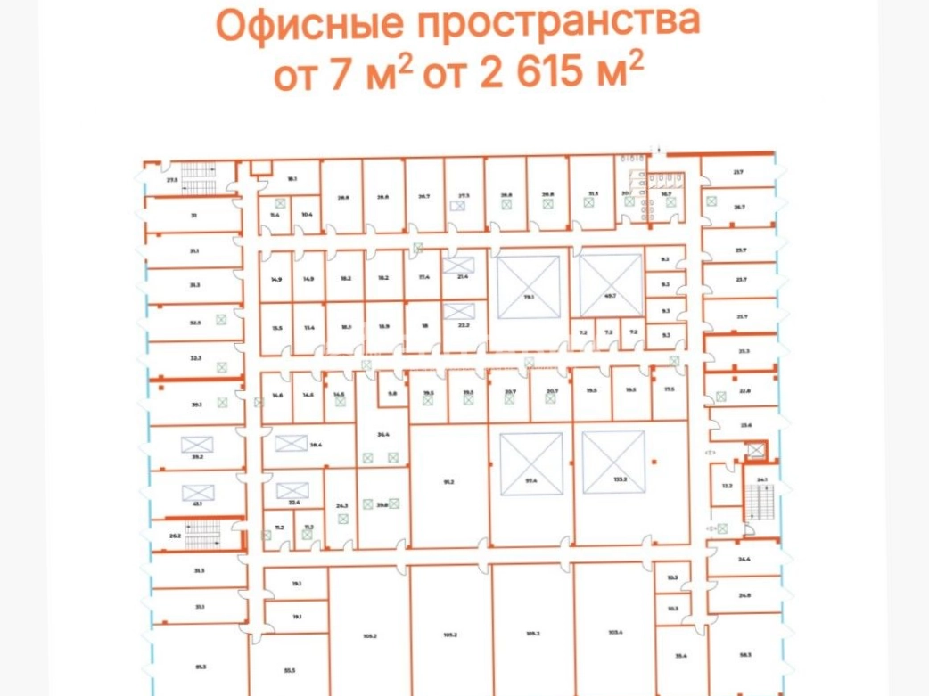 Офис Руставели, 31А площадью 182 квадратных метров