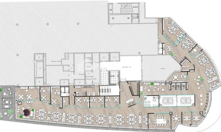 Офис Four Winds Plaza / Фо Виндс Плаза площадью 1250.4 квадратных метров