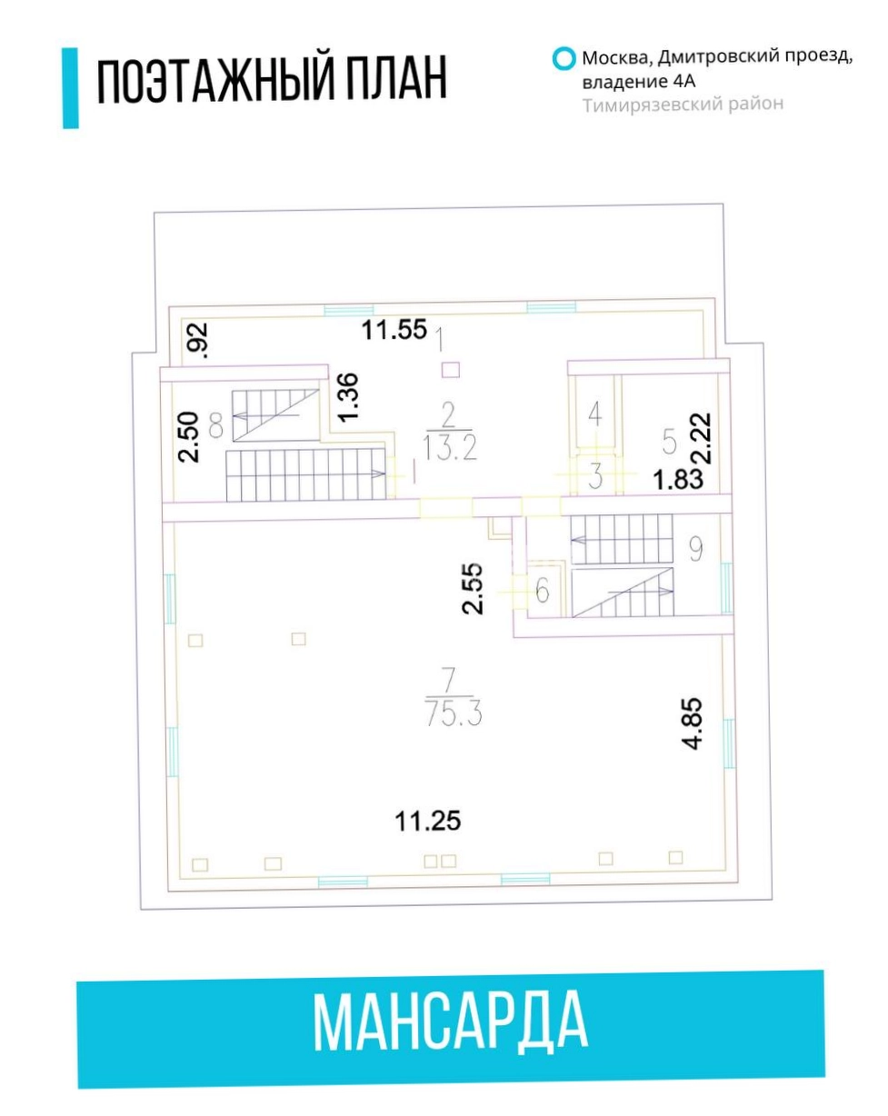 Здание целиком Дмитровский проезд, 4А площадью 765.7 квадратных метров
