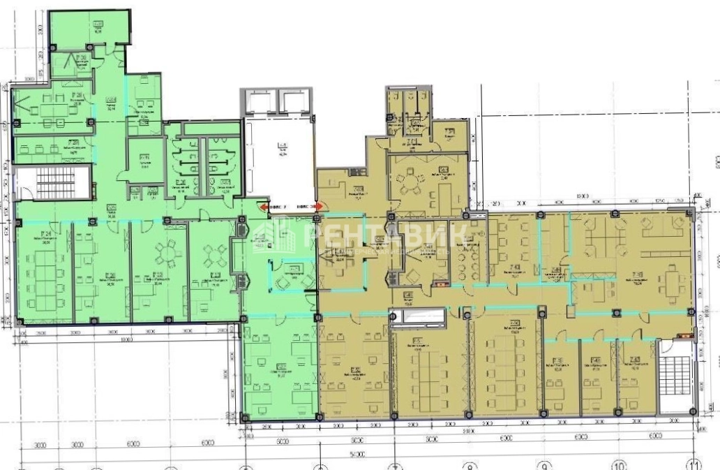 Офис West Plaza, строение 10 площадью 529 квадратных метров