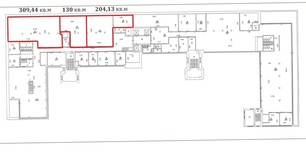 Офис Буревестник площадью 204.1 квадратных метров