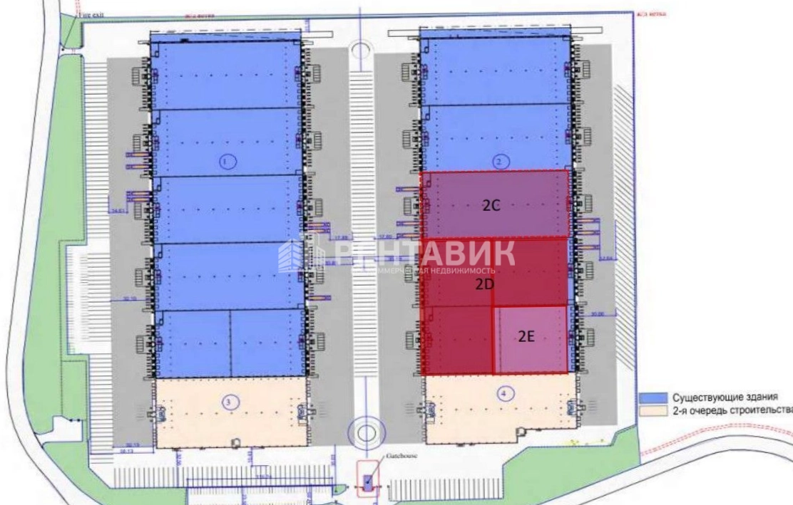Склад Логистический парк Гориго площадью 8600 квадратных метров