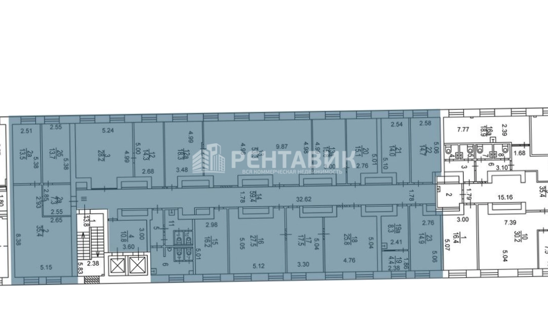 Офис Авион, строение 2 площадью 514 квадратных метров