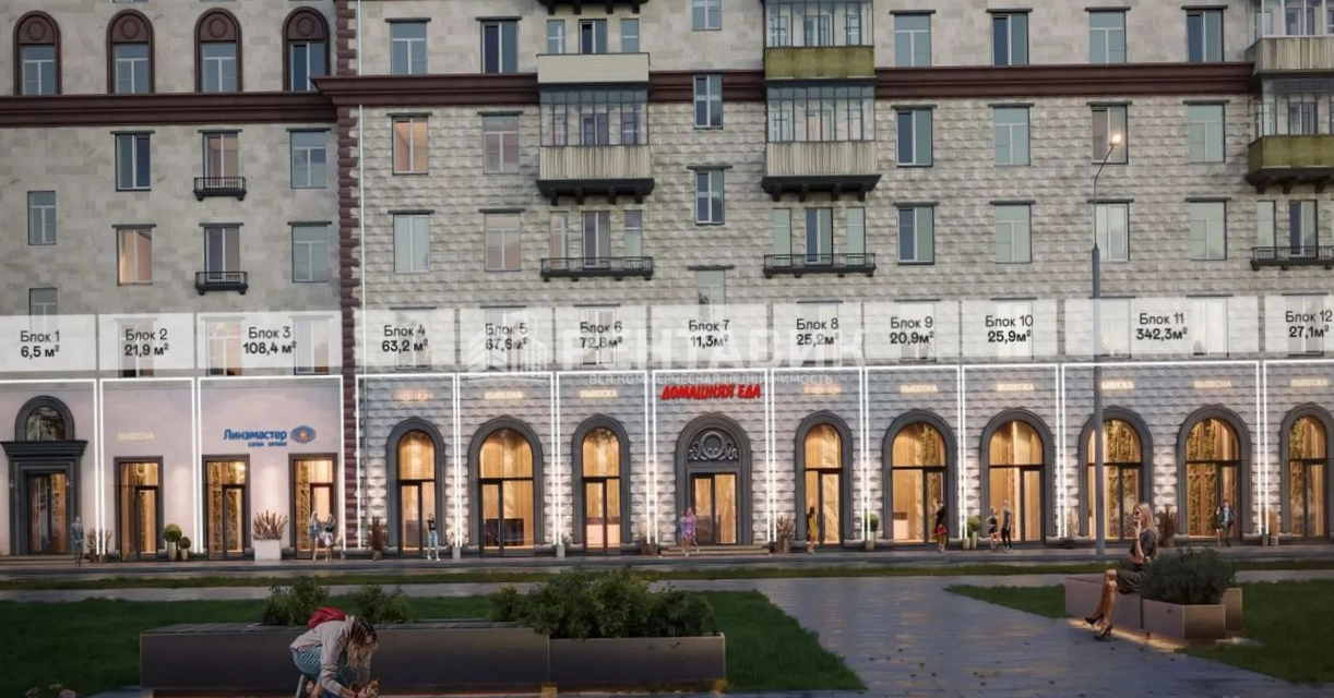 Торговая площадь Дмитрия Ульянова, 24с1 площадью 63.2 квадратных метров