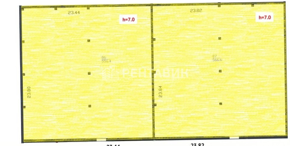 Склад Пригородный, Вырицкое, 2 площадью 1123 квадратных метров