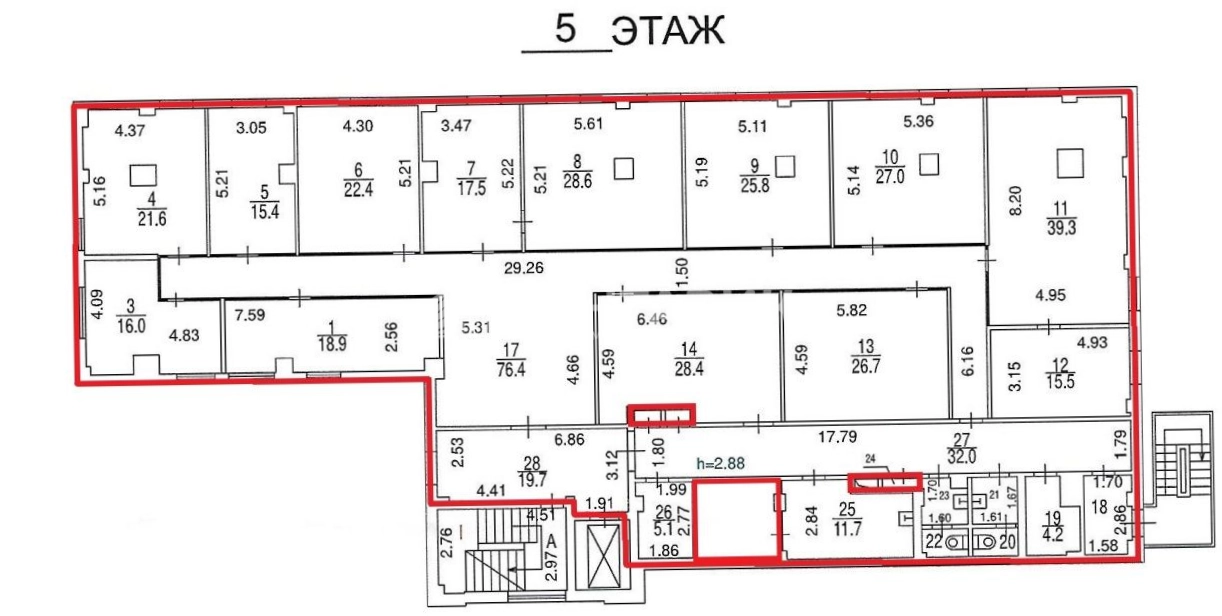 Офис Спектр, Хамовники 33с2 площадью 465.4 квадратных метров