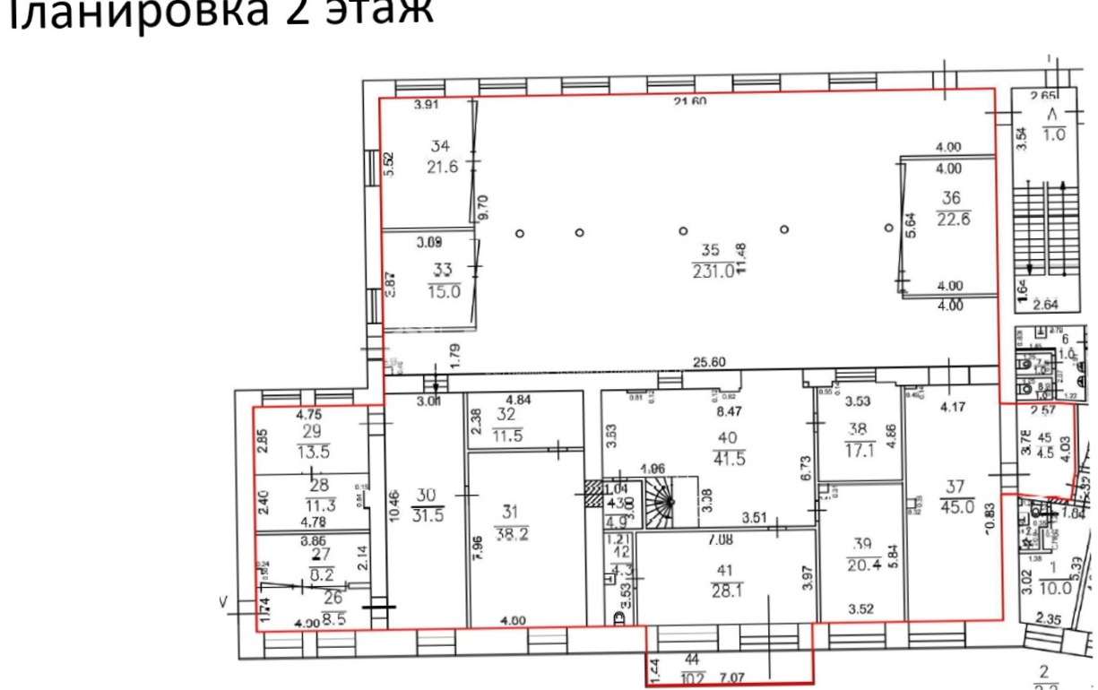 Офис Рябовская Мануфактура Строение 8 площадью 1249.8 квадратных метров