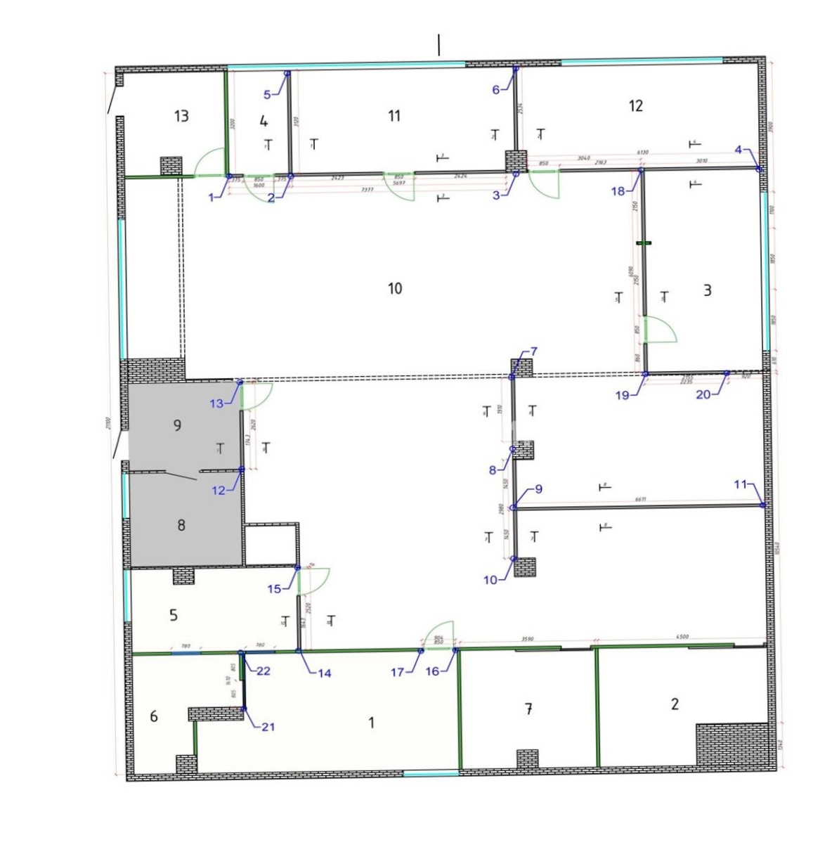 Офис Омега 2, корпус А площадью 345.7 квадратных метров