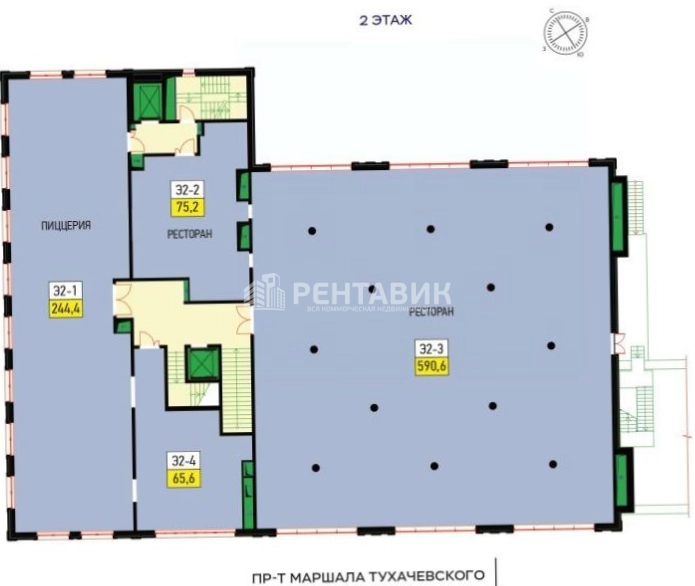 Торговая площадь Юнион Парк площадью 3345 квадратных метров